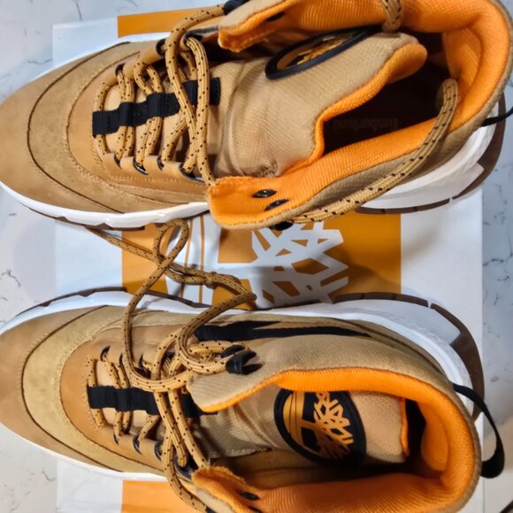 Timberland Turbo TB0A41GU Hiking Boots Men's Wheat Nubuck Leather Ankle SIZE 10 - Picture 6 of 13